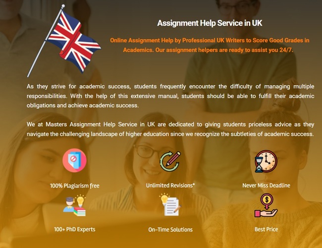 Masters Assignment Help Offers Customised Assignment Help in the UK