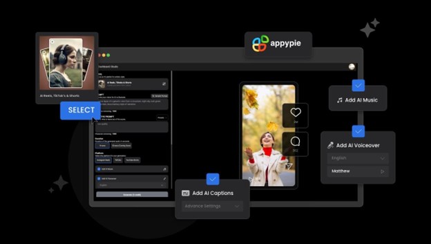 Appy Pie Launches AI Short Video Generation Tools for Instagram Reels, YouTube Shorts & TikTok Videos