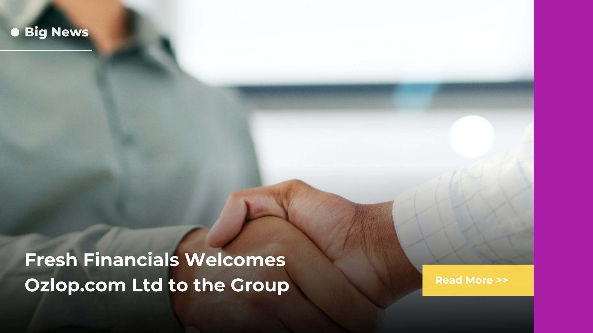 Fresh Financials Welcomes Ozlop.com Ltd to the Group