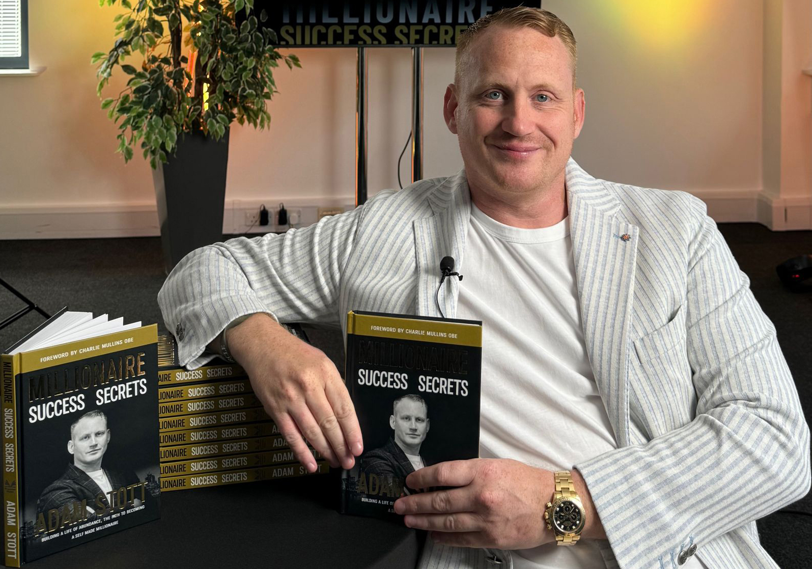 Self-made millionaire Adam Stott shares his secrets in new book