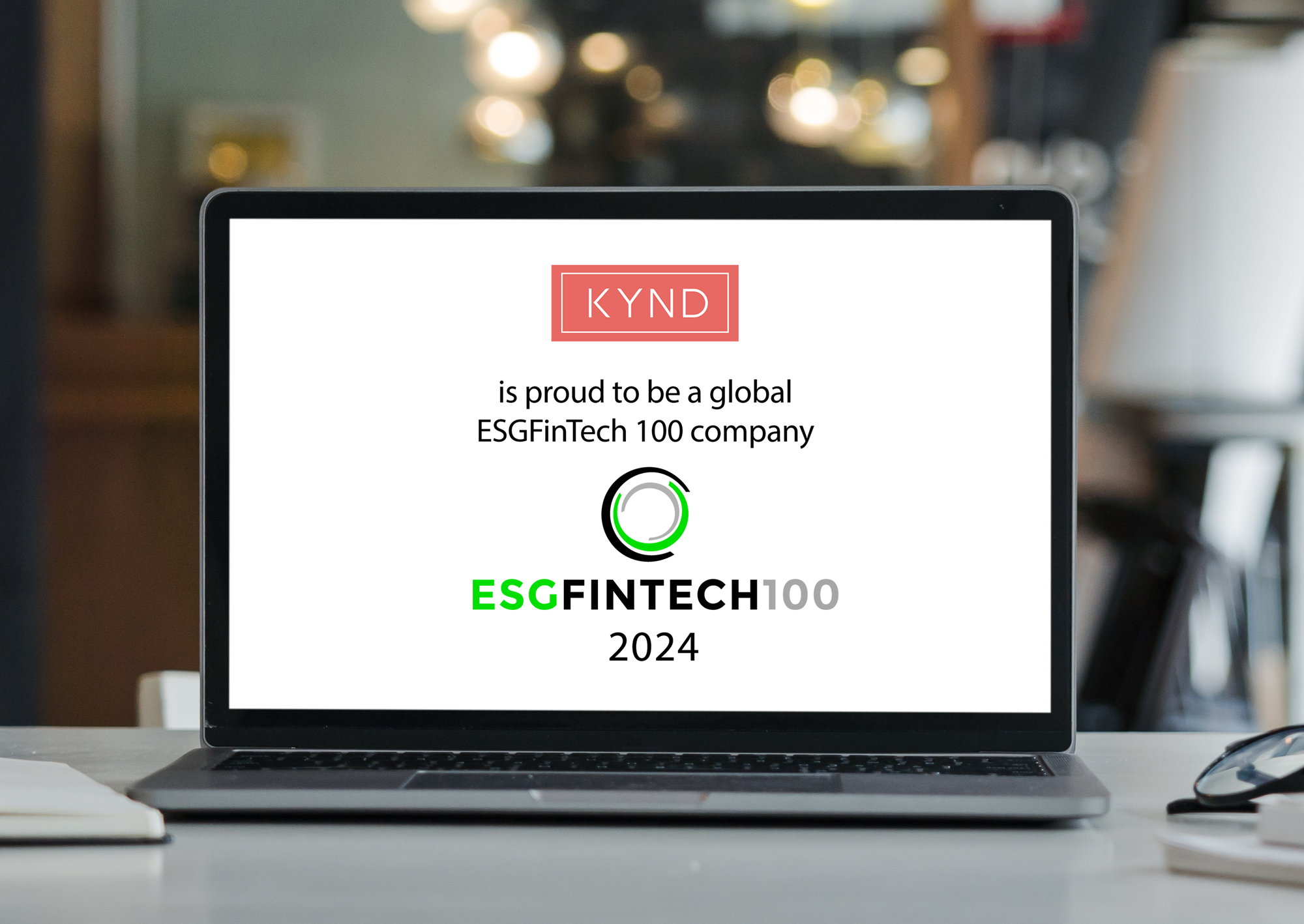 KYND recognised as one of worlds’ leading ESGFinTech companies for financial services