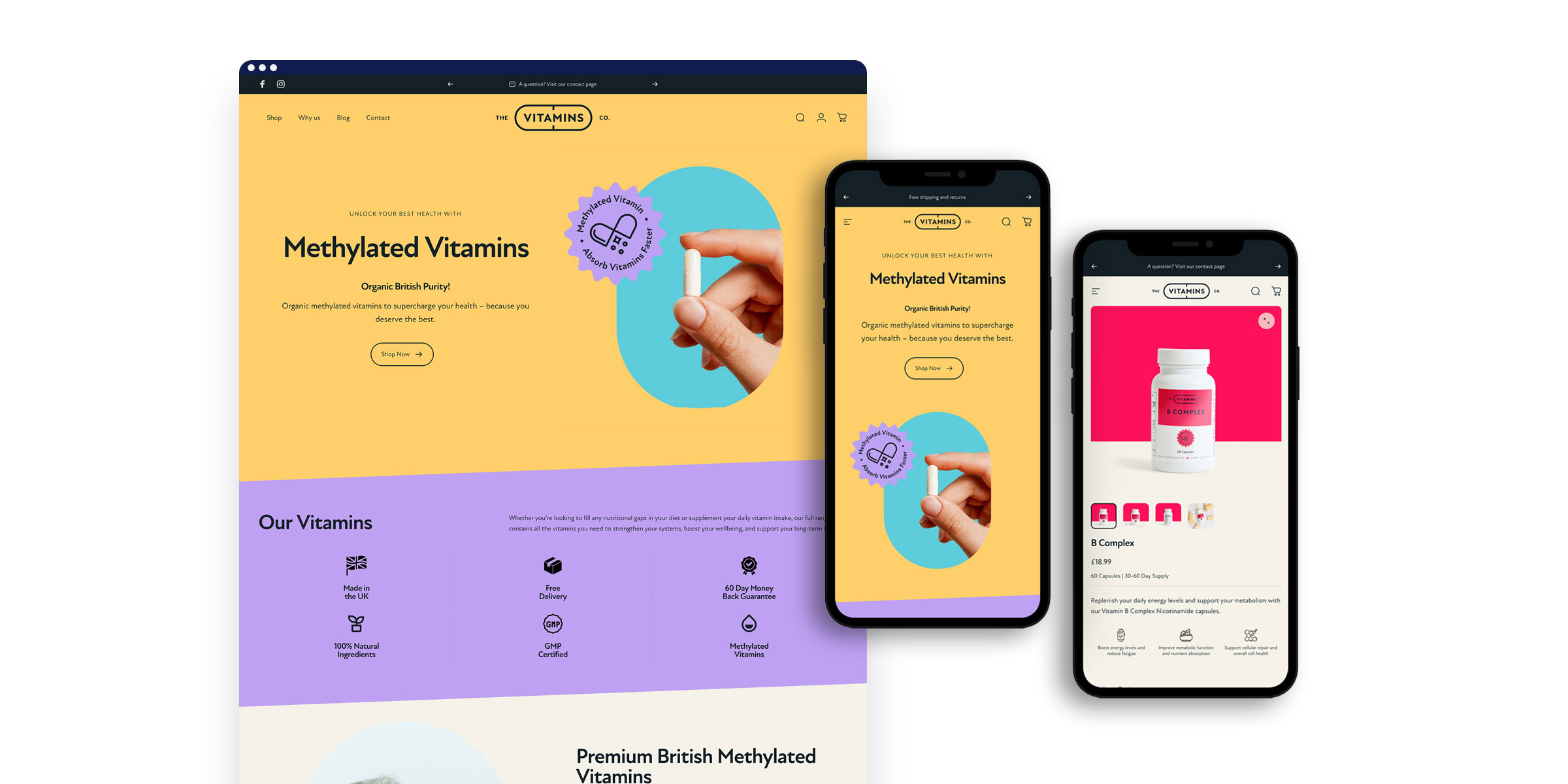 New methylated vitamins website launched to deliver organic and faster absorbing supplements