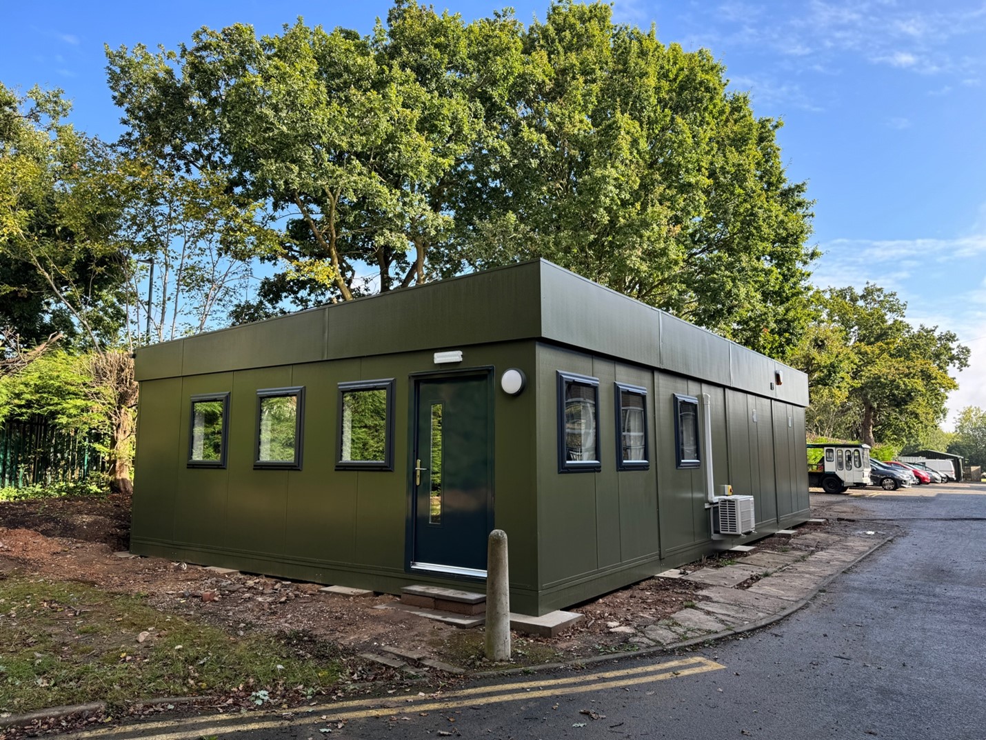 King Edwards VI Five Ways School Creates Outdoor Learning Space for Pupils with Modular Classroom Install by GCS Group