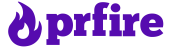 PR Fire's Logo in purple